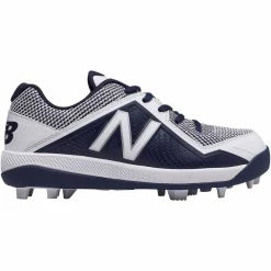 New Balance Youth J4040v4 Molded Baseball Cleats - Navy White