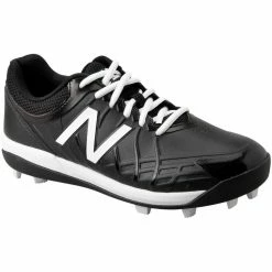 New Balance Youth J4040v5 Molded Baseball Cleats - Black White