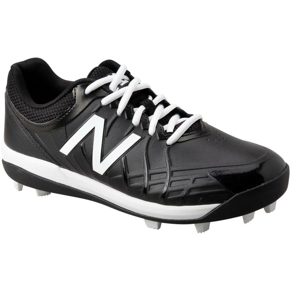 New Balance Youth J4040v5 Molded Baseball Cleats - Black White 3 New Balance Youth J4040v5 Molded Baseball Cleats - Black White