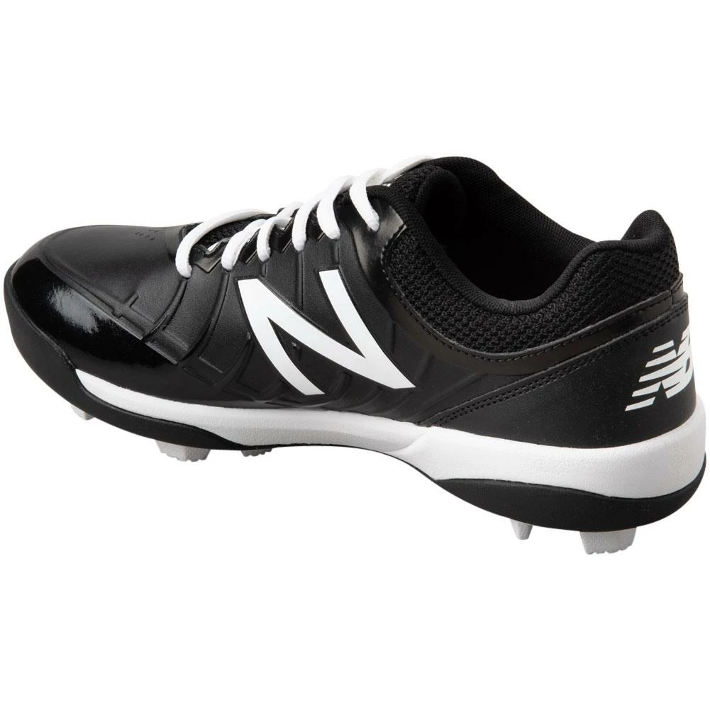 New Balance Youth J4040v5 Molded Baseball Cleats - Black White 4 New Balance Youth J4040v5 Molded Baseball Cleats - Black White - Image 2