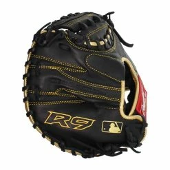 Rawlings 2021 R9 Series 27.00" Catcher's Training Mitt R9TRCM - Black Gold -Rawlings Shop c029 11 20 rawlings r9 27 baseball training catchers mitt r9trcm 33544 5 l