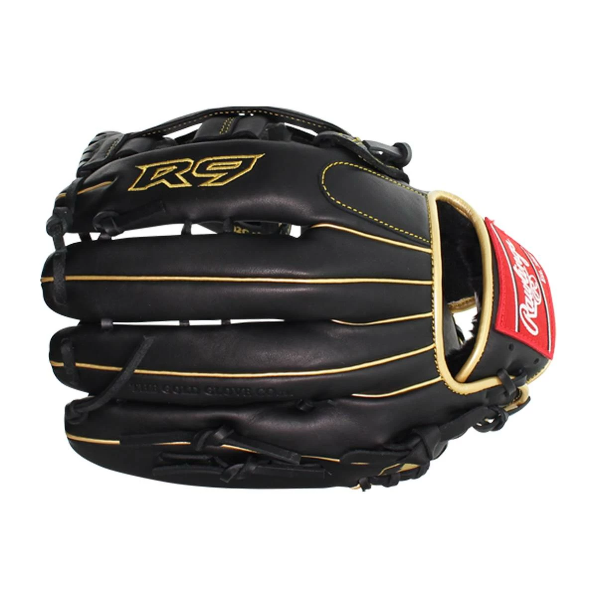 Rawlings 2021 R9 Series 12.75" Outfield Glove R93029-6BG - Black Gold 6 Rawlings 2021 R9 Series 12.75" Outfield Glove R93029-6BG - Black Gold - Image 4