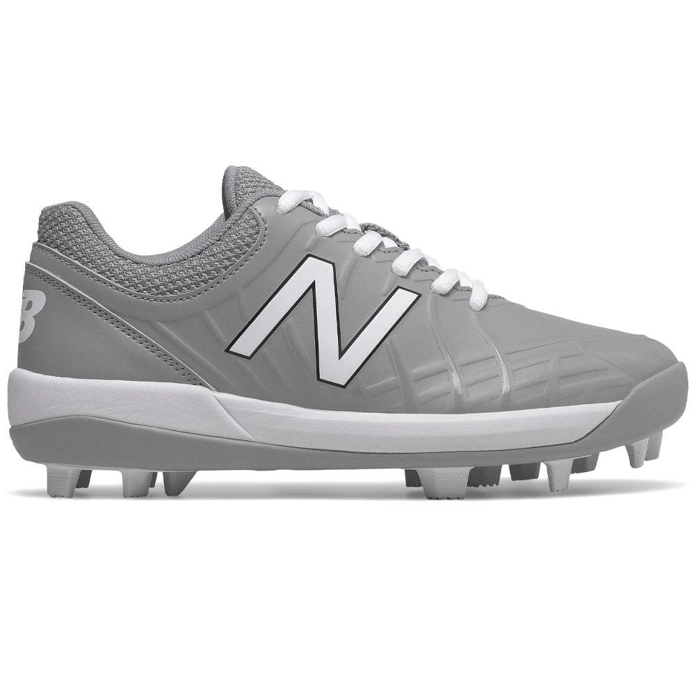 New Balance Youth J4040v5 Molded Baseball Cleats - Gray White 3 New Balance Youth J4040v5 Molded Baseball Cleats - Gray White