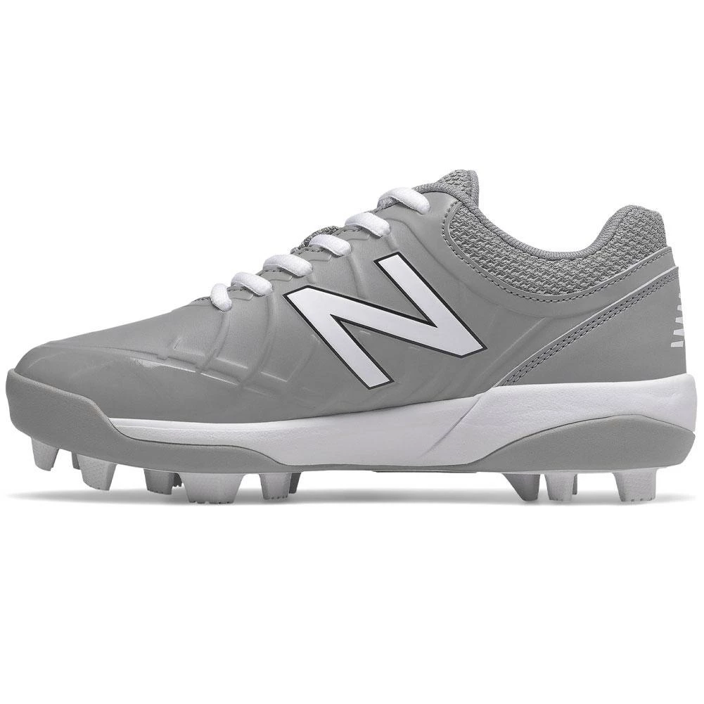 New Balance Youth J4040v5 Molded Baseball Cleats - Gray White 4 New Balance Youth J4040v5 Molded Baseball Cleats - Gray White - Image 2