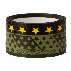 Lizard Skins Hero Durasoft 1.1mm Bat Grip - Army Green Gold Stars