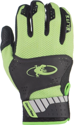 Lizard Skins Komodo Elite Adult Batting Gloves - Black Lime