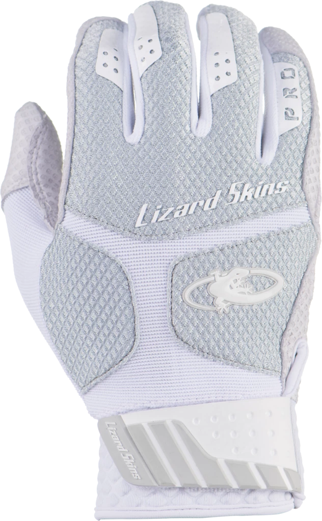 Lizard Skins Komodo Pro Youth Batting Gloves - Titatium 3 Lizard Skins Komodo Pro Youth Batting Gloves - Titatium