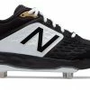 New Balance 3000v4 Fresh Foam Metal Cleats Low Cut - Black White -Rawlings Shop l3000bk4 nb 02 i 53d411ae d878 49e3 921b 4fc957952f04