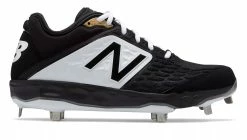 New Balance 3000v4 Fresh Foam Metal Cleats Low Cut - Black White