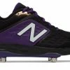 New Balance 3000v4 Fresh Foam Metal Cleats Low Cut - Black Purple -Rawlings Shop l3000bp4 nb 02 i