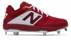 New Balance 3000v4 Fresh Foam Metal Cleats Low Cut - Maroon White