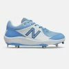 New Balance 3000v5 Fresh Foam Metal Cleats Low Cut - Baby Blue White -Rawlings Shop l3000sd5 nb 02 i