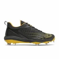 New Balance FuelCell L4040v6 Low Cut Metal Cleat - Black Yellow