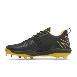 New Balance FuelCell L4040v6 Low Cut Metal Cleat - Black Yellow -Rawlings Shop l4040by6 nb 03 i