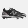New Balance Pedroia L4040v5 Low Cut Metal Cleat - Black