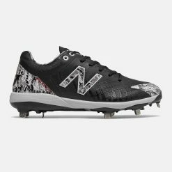 New Balance Pedroia L4040v5 Low Cut Metal Cleat - Black