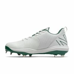 New Balance FuelCell L4040v6 Low Cut Metal Cleat - Team Forest White -Rawlings Shop l4040tf6 nb 03 i