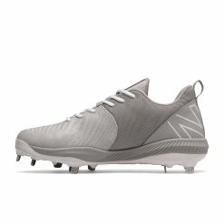 New Balance FuelCell L4040v6 Low Cut Metal Cleat - Gray White -Rawlings Shop l4040tg6 nb 03 i
