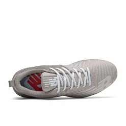 New Balance FuelCell L4040v6 Low Cut Metal Cleat - Gray White -Rawlings Shop l4040tg6 nb 04 i