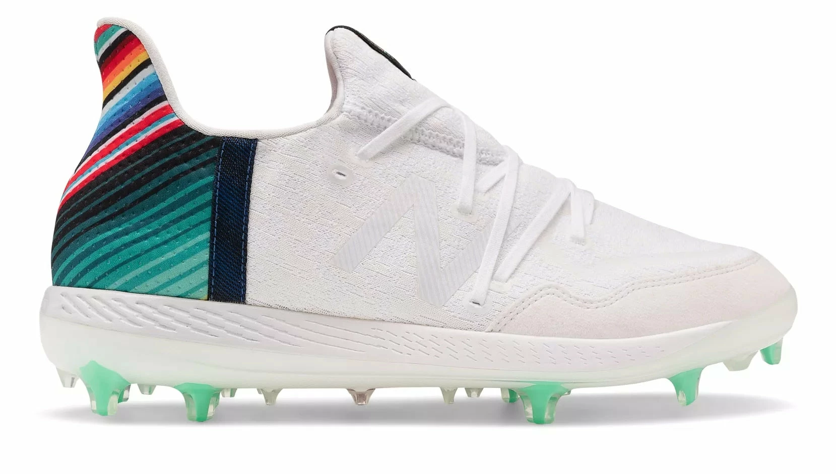 New Balance Men's Lindor Cypher 12 Molded Baseball Cleats - White 3 New Balance Men's Lindor Cypher 12 Molded Baseball Cleats - White