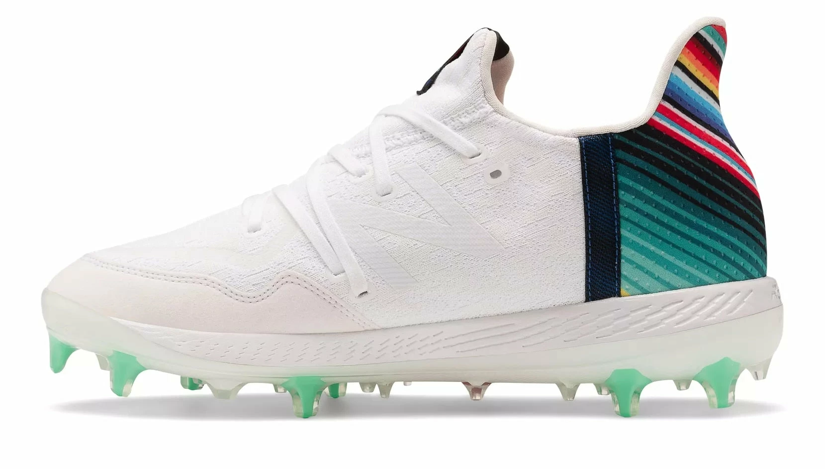 New Balance Men's Lindor Cypher 12 Molded Baseball Cleats - White 4 New Balance Men's Lindor Cypher 12 Molded Baseball Cleats - White - Image 2