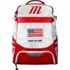 Marucci Dynamo Batpack - White Red -Rawlings Shop mbdynbp red 1 1