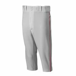 Mizuno Youth Select Short Pants Pipped - Gray Red
