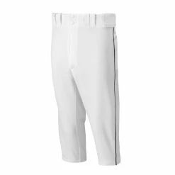 Mizuno Youth Select Short Pants Pipped - White Black