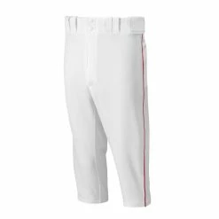 Mizuno Youth Select Short Pants Pipped - White Red