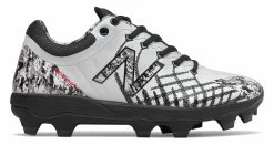 New Balance PL4040v5 Pedrola Molded Cleats Low-Cut - White Camo