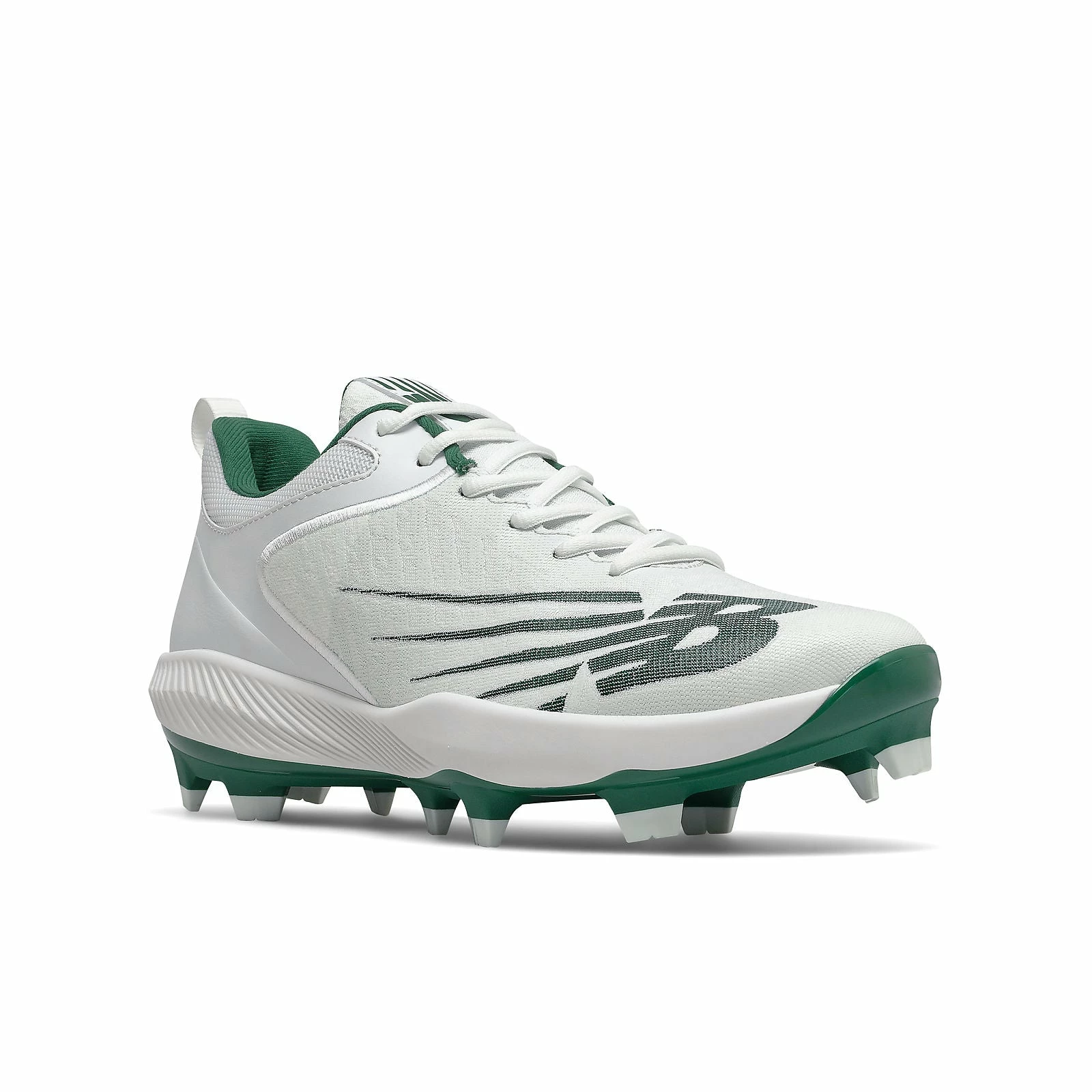New Balance FuelCell PL4040v6 Molded Cleats Low-Cut - Forest White 4 New Balance FuelCell PL4040v6 Molded Cleats Low-Cut - Forest White - Image 2
