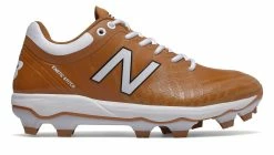 New Balance PL4040v5 Molded Cleats Low-Cut - Texas Orange White