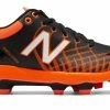 New Balance PL4040v5 TPU Molded Cleats Low-Cut - Black Orange