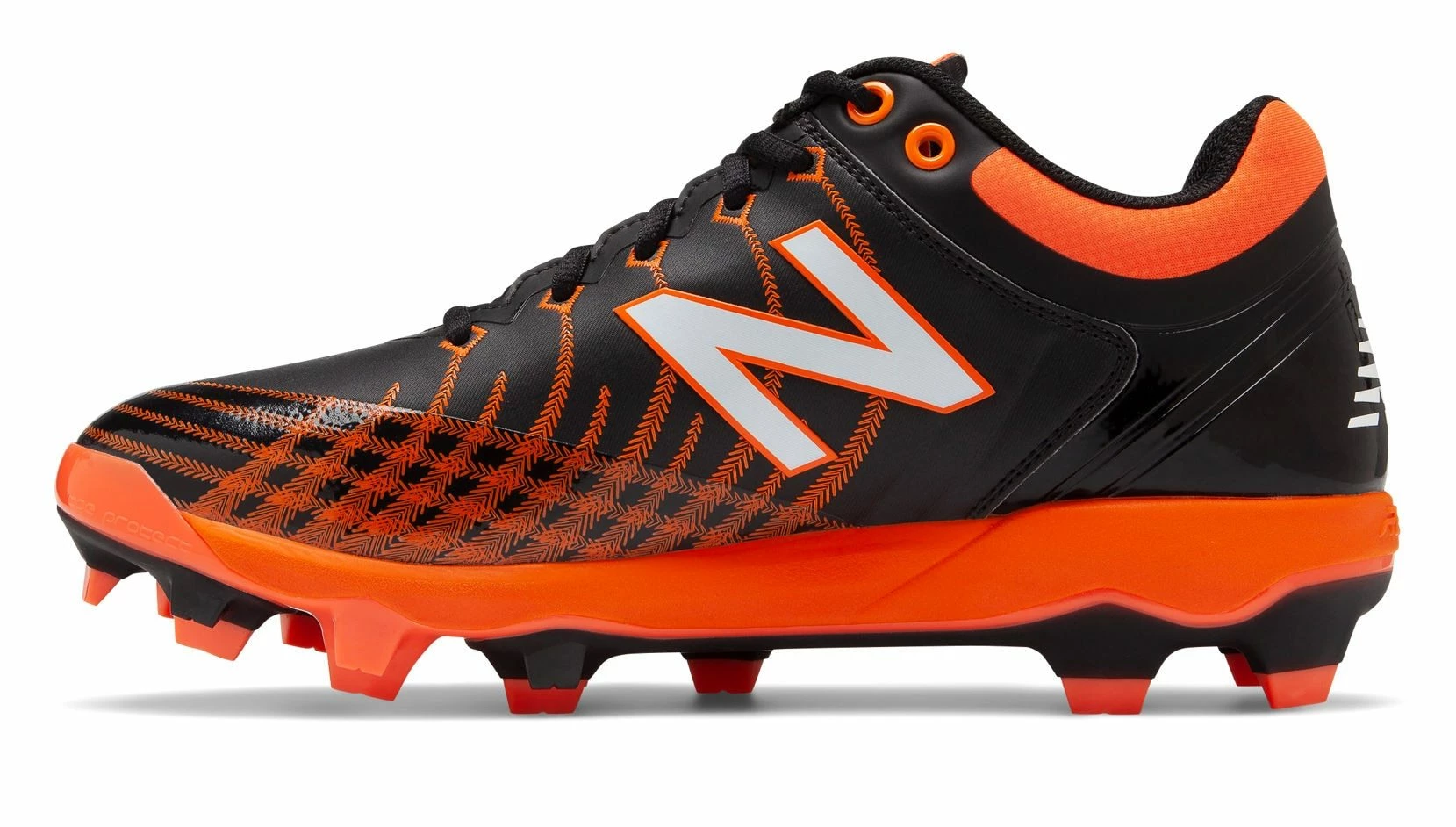 New Balance PL4040v5 TPU Molded Cleats Low-Cut - Black Orange 4 New Balance PL4040v5 TPU Molded Cleats Low-Cut - Black Orange - Image 2
