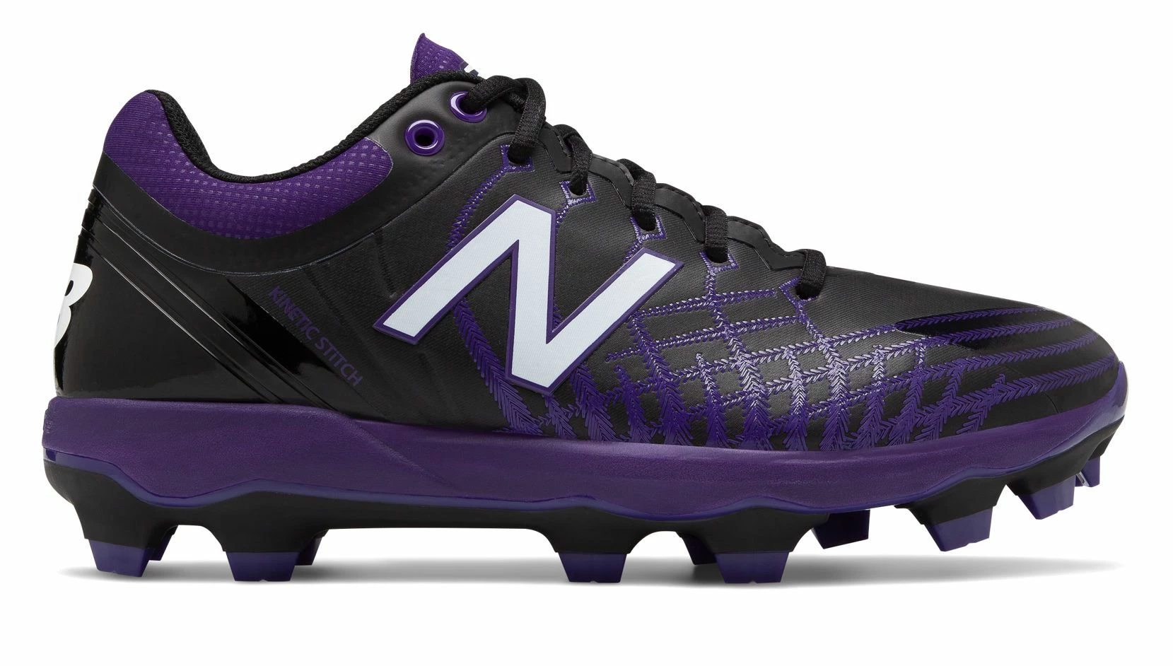 New Balance PL4040v5 TPU Molded Cleats Low-Cut - Black Purple 3 New Balance PL4040v5 TPU Molded Cleats Low-Cut - Black Purple