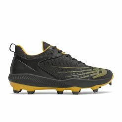 New Balance FuelCell PL4040v6 TPU Molded Cleats Low-Cut - Black Yellow