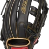 Rawlings 2021 R9 Series 12.75" Outfield Glove R93029-6BG - Black Gold -Rawlings Shop r93029 6bg 2 1