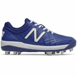 New Balance Youth J4040v5 Molded Baseball Cleats - Royal White
