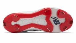 New Balance SMVELOv1 Fastpitch Metal Cleat Low-Cut - White Navy Red -Rawlings Shop smveloa1 nb 06 i