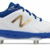 New Balance SMVELOv1 Fastpitch Metal Cleat Low-Cut - White Royal -Rawlings Shop smvelob1 nb 02 i