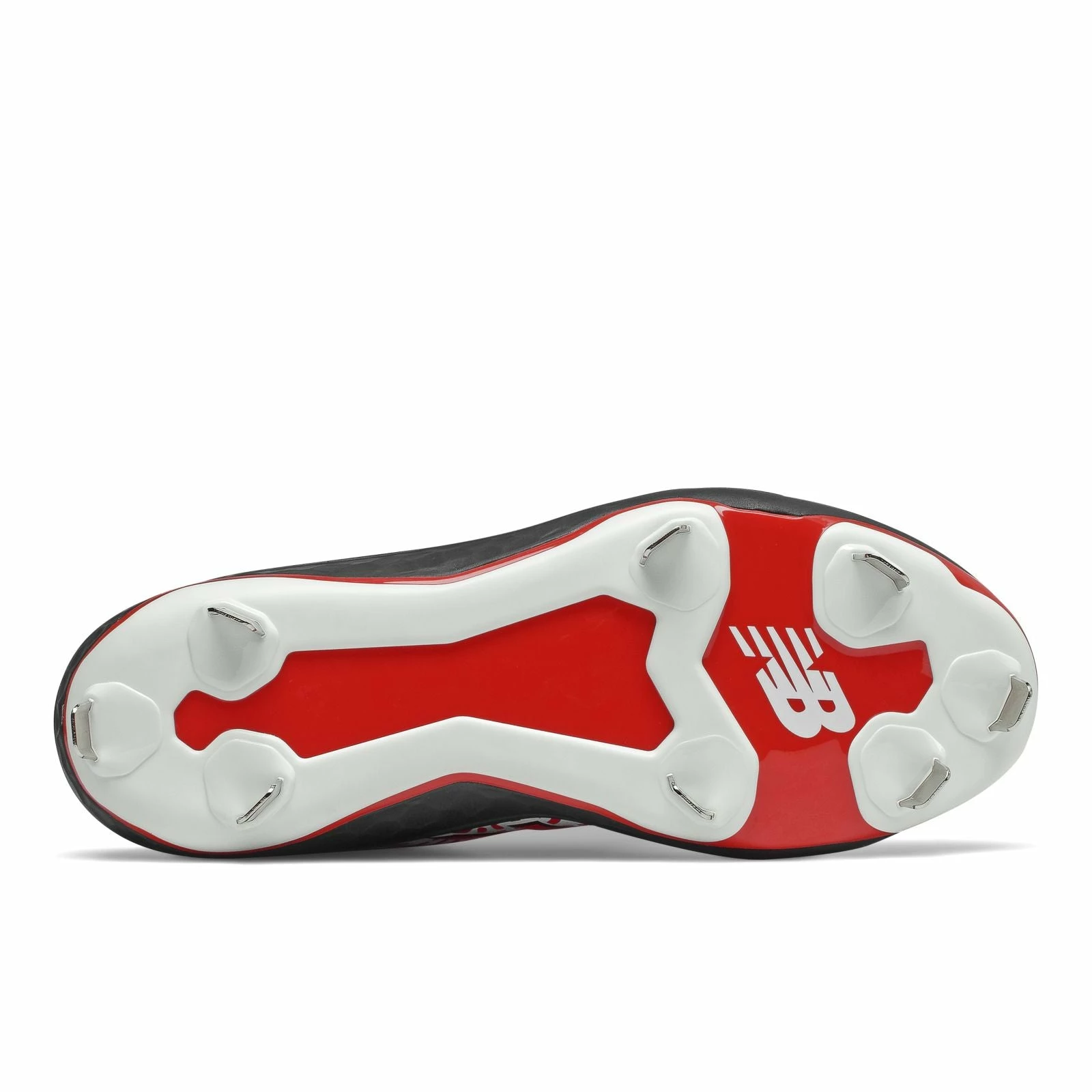 New Balance Velo2 Fresh Foam Metal Cleat Low-Cut - Black Red White 5 New Balance Velo2 Fresh Foam Metal Cleat Low-Cut - Black Red White - Image 3