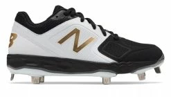 New Balance SMVELOv1 Fastpitch Metal Cleat Low-Cut - White Black