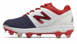 New Balance SPVELOv1 Fastpitch TPU Molded Cleat Low-Cut - White Navy Red 7 New Balance SPVELOv1 Fastpitch TPU Molded Cleat Low-Cut - White Navy Red -Rawlings Shop spveloa1 nb 03 i