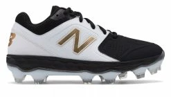 New Balance SPVELOv1 Fastpitch TPU Molded Cleat Low-Cut - White Black