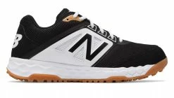 New Balance 3000v4 Fresh Foam Turf Baseball Shoe - Black White