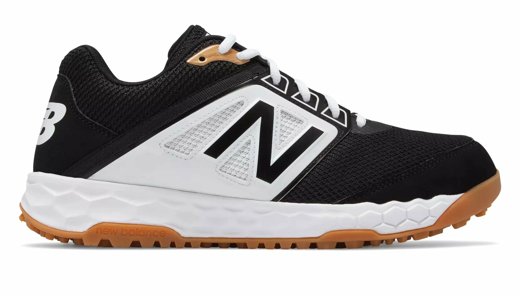 New Balance 3000v4 Fresh Foam Turf Baseball Shoe - Black White 3 New Balance 3000v4 Fresh Foam Turf Baseball Shoe - Black White