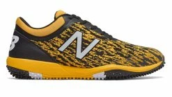 New Balance T4040v5 Turf Synthetic Mesh Shoes - Black Yellow