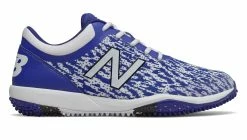 New Balance T4040v5 Turf Synthetic Mesh Shoes - Royal White