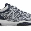 New Balance T4040v5 Turf Synthetic Mesh Shoes - Navy White