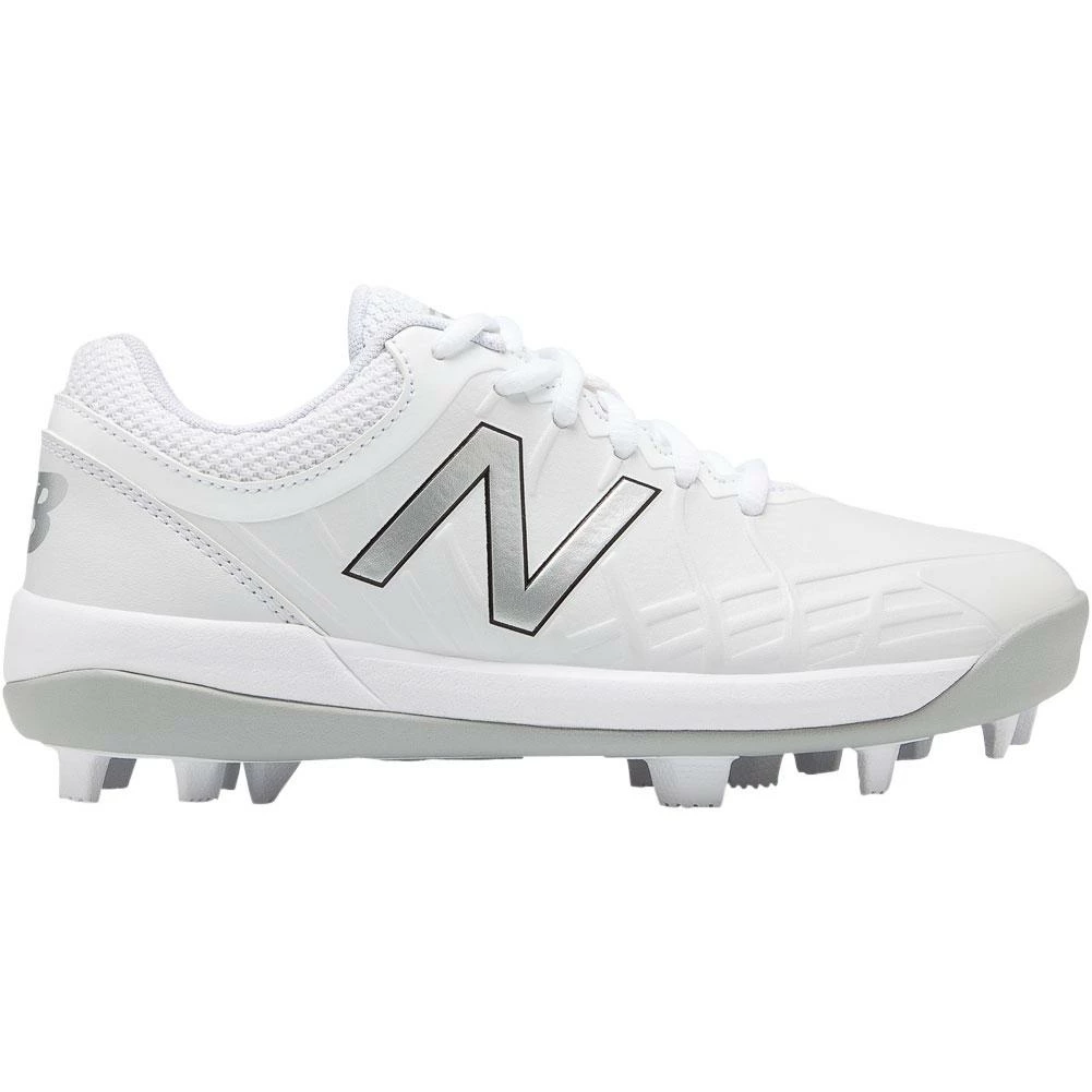 New Balance Youth J4040v5 Molded Baseball Cleats - White 3 New Balance Youth J4040v5 Molded Baseball Cleats - White